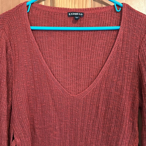 Great condition Express light weight sweater. Perfect for fall - Picture 2 of 8